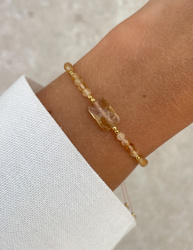 Bracelet Natural Stones Rose Quartz and Rhodochrosite