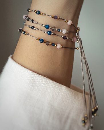 Bracelet Sagittarius zodiac silver balls