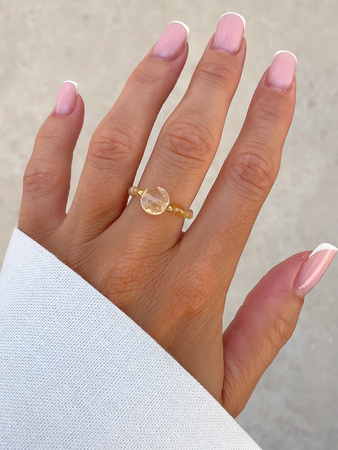 Pierścionek elastyczny - Cytryn