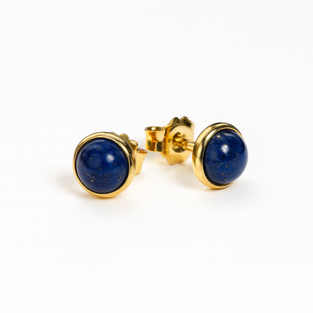 3 cm gold-plated, faceted hoop earrings