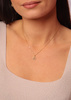 Necklace made of natural stones dendritic agate gold-plated toggle with a pendant