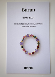 Elastic ring with natural lapis lazuli stones and pearl