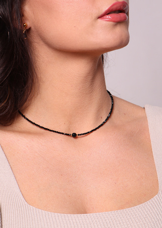 Naszyjnik czarny turmalin ochrona