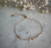 Birthstone Bracelet for April Gold-Plated Silver