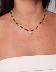 Necklace made of natural spinel stones