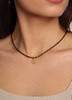 Necklace made of natural spinel stones