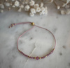 Birthstone Bracelet for October Gold-Plated Silver