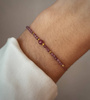 Birthstone Bracelet for October Gold-Plated Silver