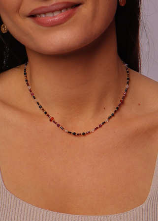 Naszyjnik Znak Zodiaku Lew Kamienie Naturalne