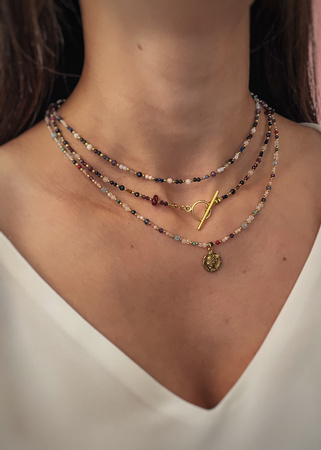 Naszyjnik Znak Zodiaku Lew Kamienie Naturalne Toggle