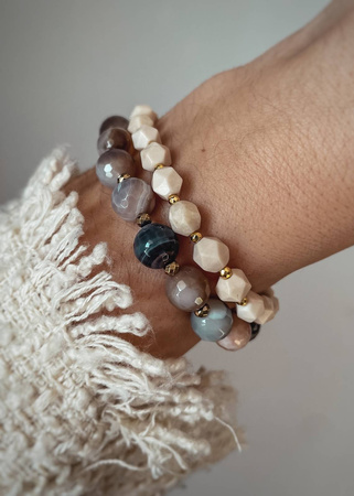 Bransoletka na gumce z Jaspisów