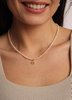 Pearl Necklace "Mia" gold-plated silver  with a pendant