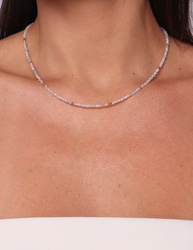 Necklace made of natural spinel stones