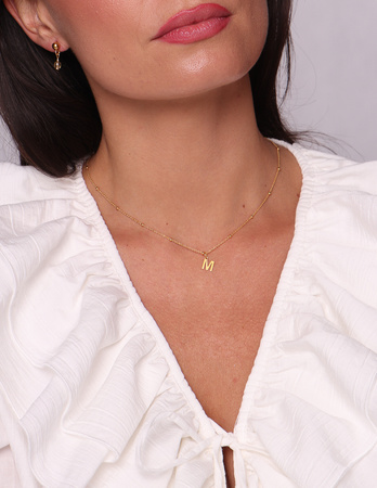 Necklace made of natural stones dendritic agate gold-plated toggle with a pendant