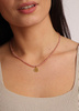 Necklace Natural Stones Rhodochrosite with a pendant