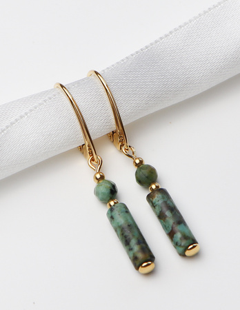 3 cm gold-plated, faceted hoop earrings