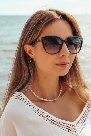 Naszyjnik Koraliki Katsuki i Perły Naturalne