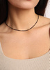 Choker necklace made of natural spinel stones