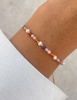 Bracelet Natural Stones Rose Quartz and Rhodochrosite