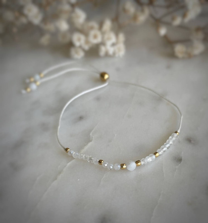 Birthstone Bracelet for June Gold-Plated Silver