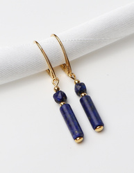 3 cm gold-plated, faceted hoop earrings