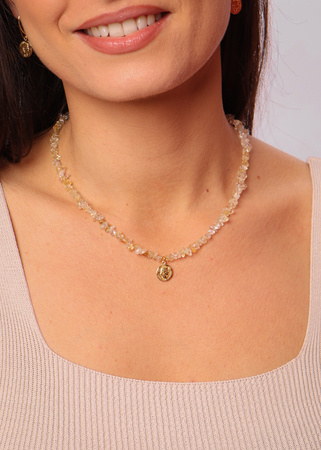 Naszyjnik cytryn z zawieszką