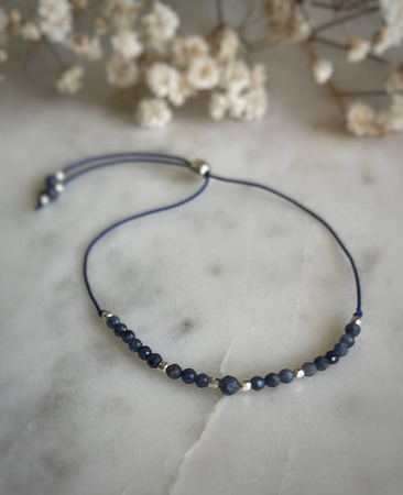 Birthstone Bracelet for September Silver