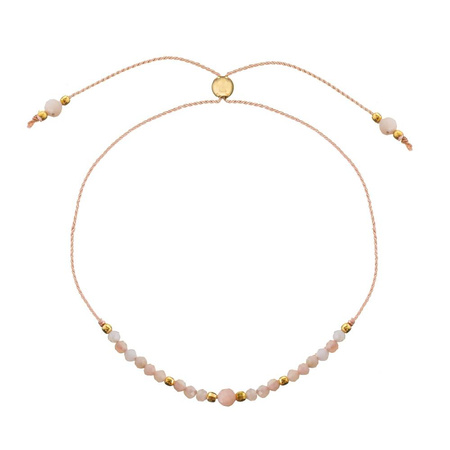 Bransoletka Kamień Urodzeniowy - Kwiecień pozłacana