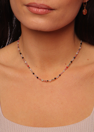 Naszyjnik Znak Zodiaku Waga Kamienie Naturalne