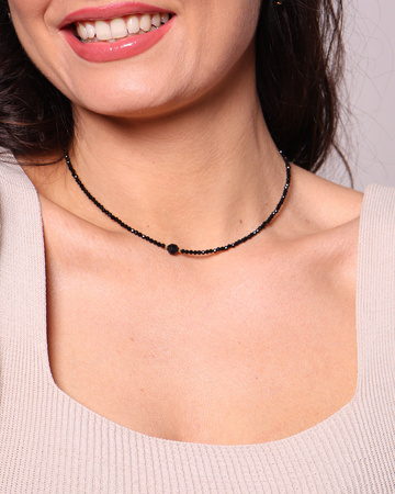 Naszyjnik czarny turmalin ochrona