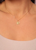 Necklace made of natural stones dendritic agate gold-plated toggle with a pendant