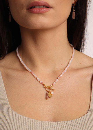 Naszyjnik z kamieni naturalnych Opal Toggle z zawieszką