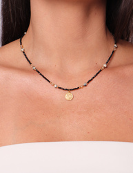 Necklace made of natural spinel stones