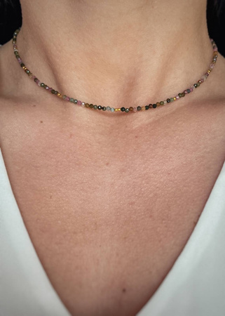 Naszyjnik z kamieni naturalnych Mix Turmalinów