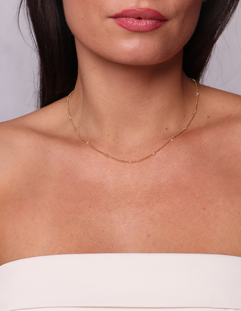 Necklace made of natural stones dendritic agate gold-plated toggle with a pendant