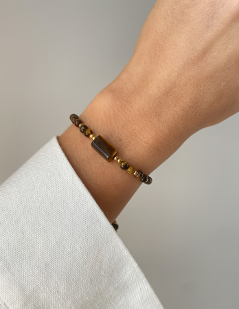 Bransoletka na nici z tygrysim okiem - ochrona, sukces, szczęście