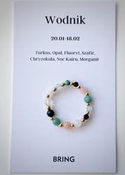 Elastic ring with natural lapis lazuli stones and pearl