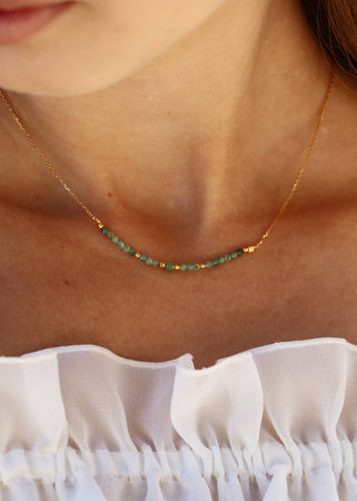 Naszyjnik Kamień Urodzeniowy Maj - Szmaragd