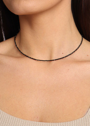 Choker necklace made of natural spinel stones