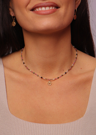 Naszyjnik Znak Zodiaku Koziorożec Kamienie Naturalne z Zawieszką