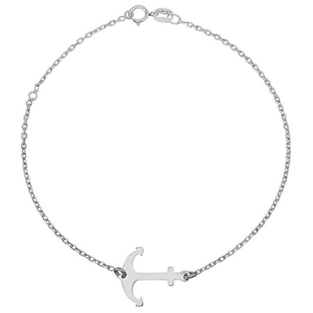 Bransoletka srebrna celebrytka kotwica Outlet