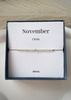 Birthstone Bracelet for November Silver