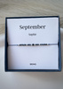 Birthstone Bracelet for September Silver