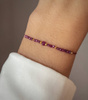Birthstone Bracelet for July Gold-Plated Silver