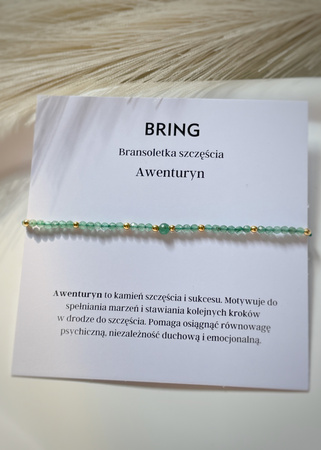 Bransoletka szczęścia awenturyn
