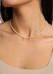 Necklace made of natural spinel stones