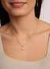 Necklace made of natural stones dendritic agate gold-plated toggle with a pendant