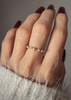 Elastic Ring Natural Stones Rose Quartz and Rhodochrosite