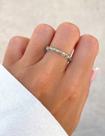 Pierścionek elastyczny - Apatyt