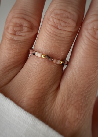 Pierścionek elastyczny rodonit